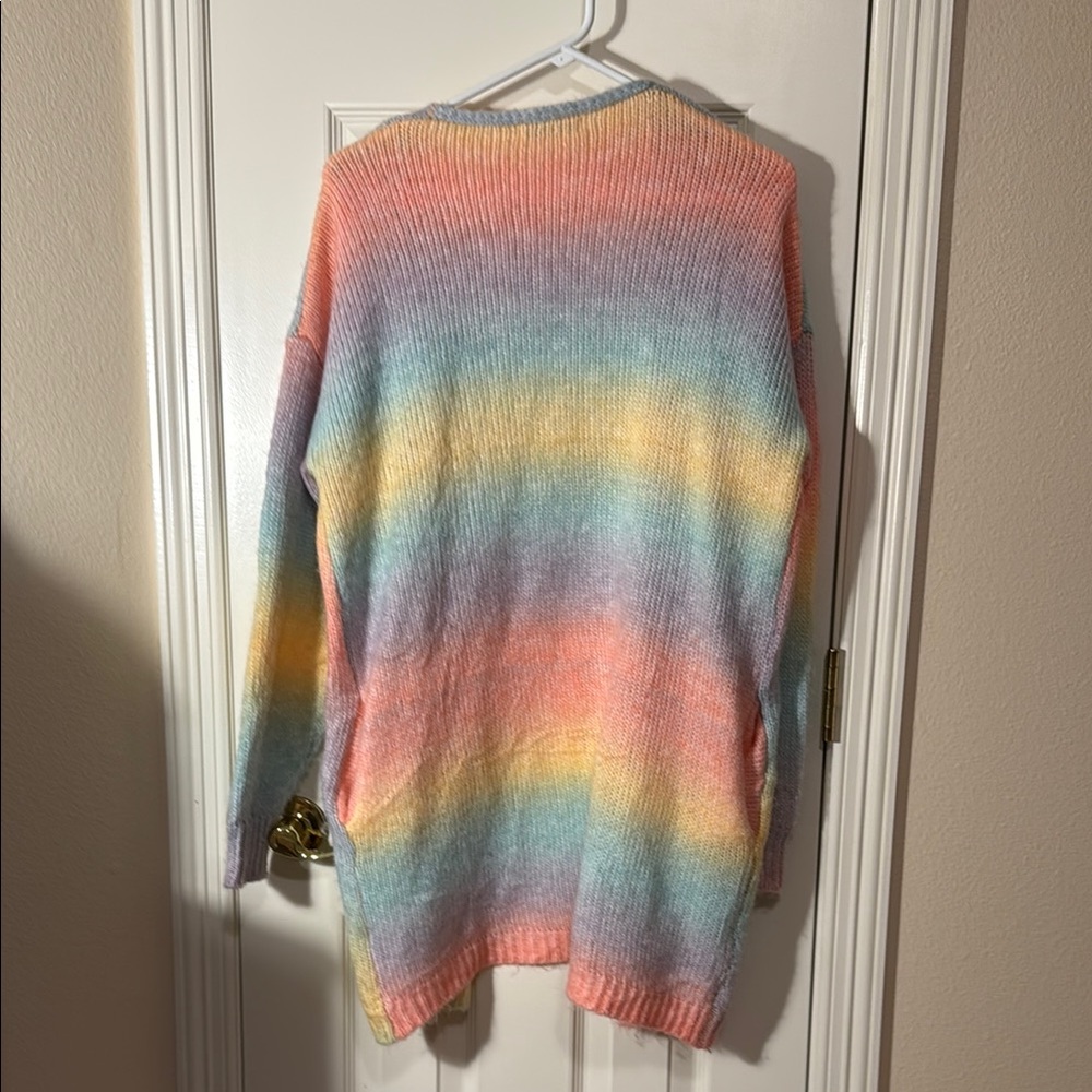 Pastel Gradient Women's Cardigan - Picture 6 of 6